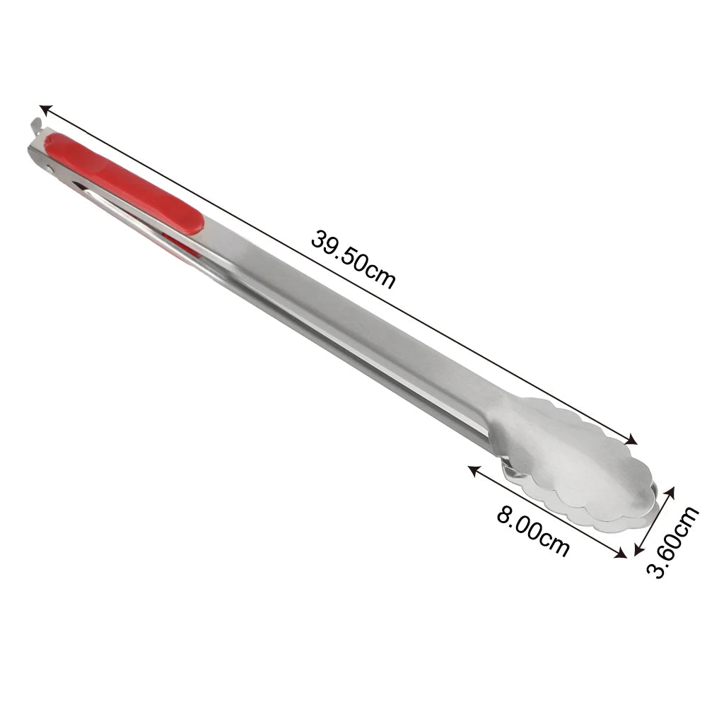 Hilife Grill Stainless Steel Cooking Bbq Tongs Salad