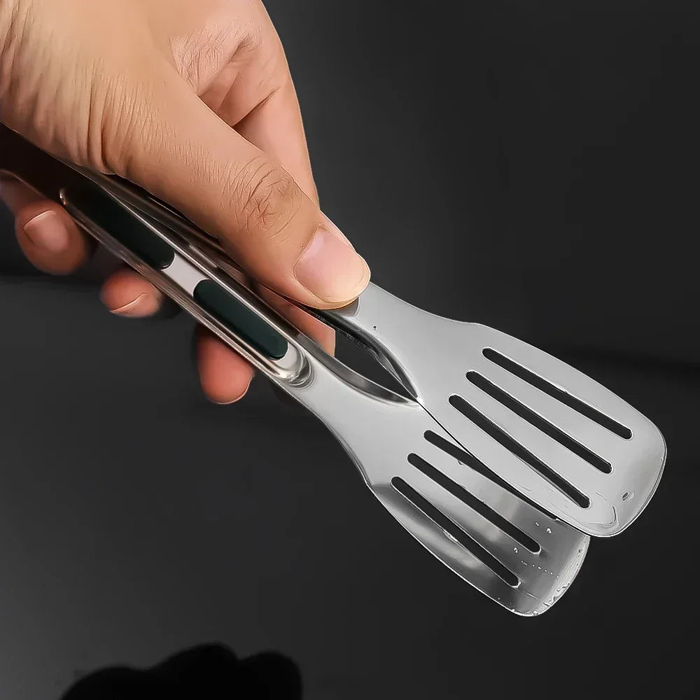 Stainless Steel Food Tongs Bbq Meat Salad Bread
