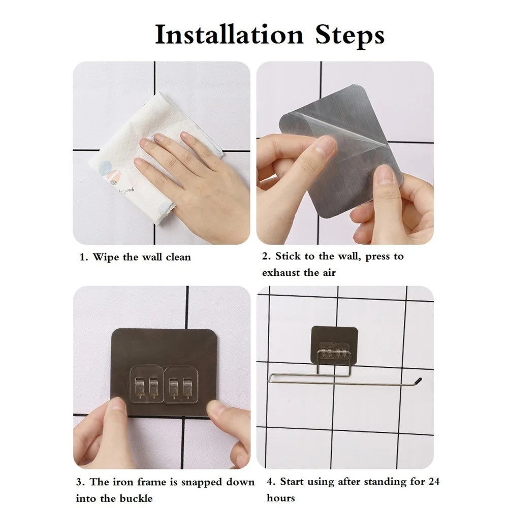 Hanging Paper Roll Towel Holder Bathroom Toilet Storage
