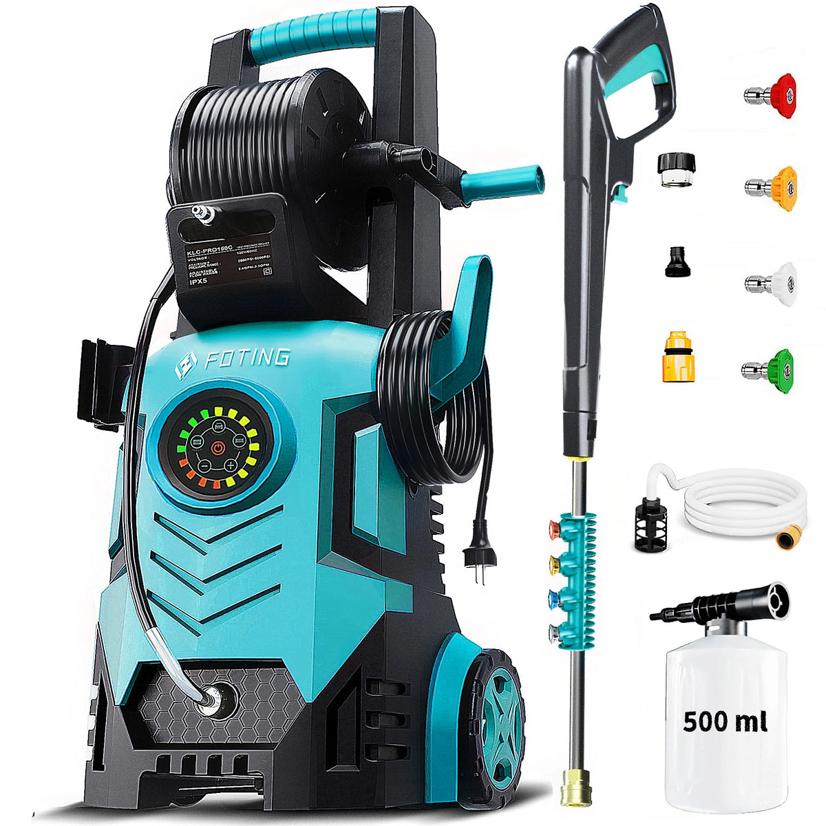 2026new Pressure Power Washer 5000psi Adjustable Touch Screen