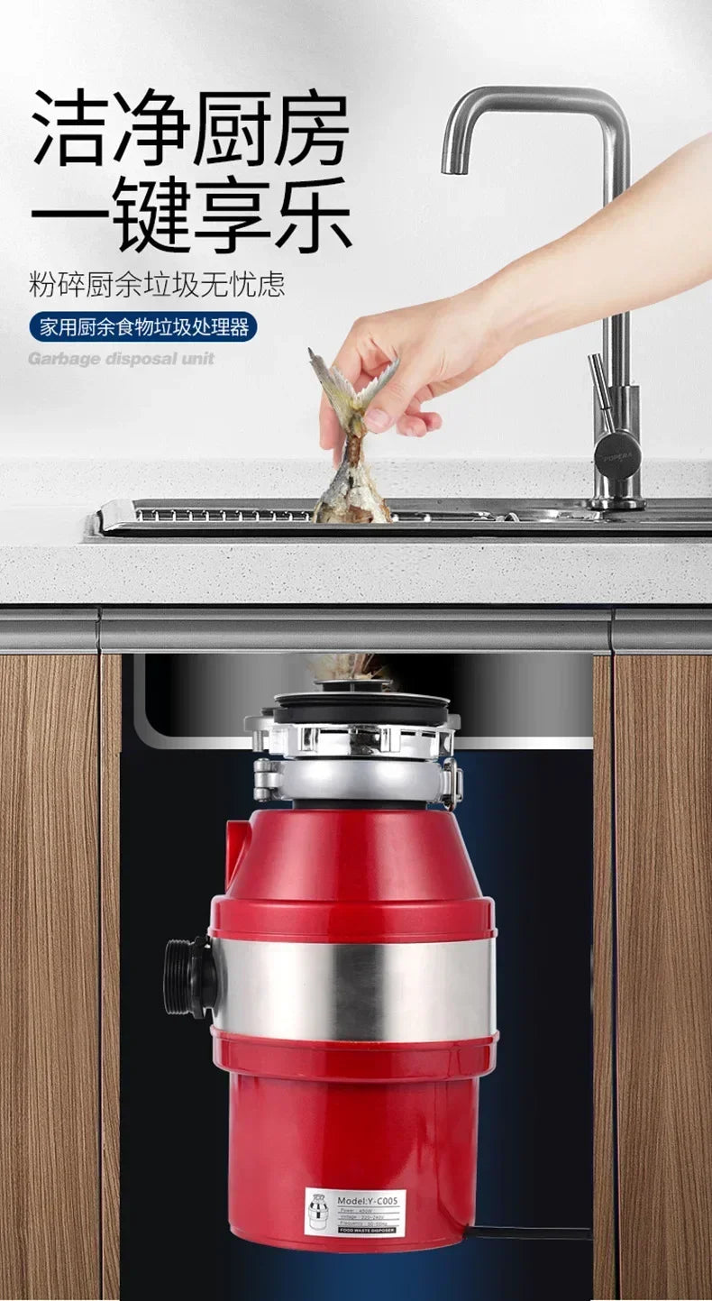 220v Food Waste Disposer Sink Garbage Processor Food