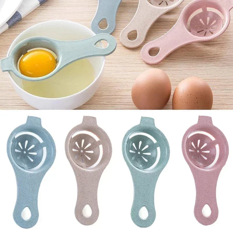 1pc/4pcs Wheat Straw Egg White Separator Egg Yolk