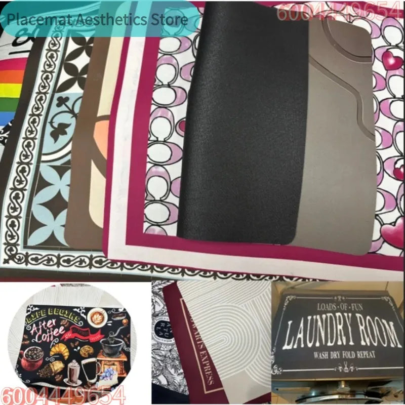 Coffee Bar Drying Mat Fashion Decor Non-Slip Heat