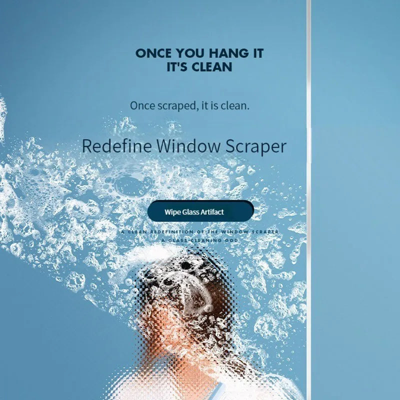360 Degree Rotatable Shower Squeegee Glass Wiper Scraper