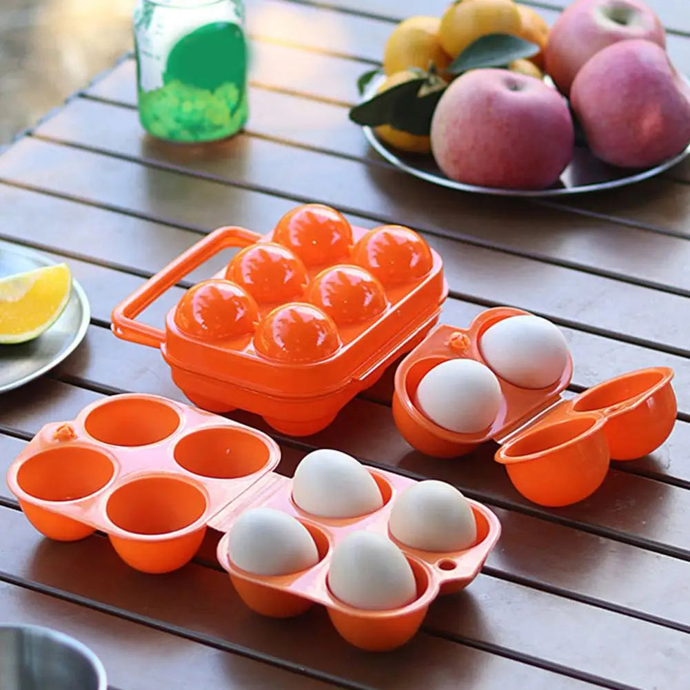 2/4/6 Grids Egg Storage Box Egg Holder Container