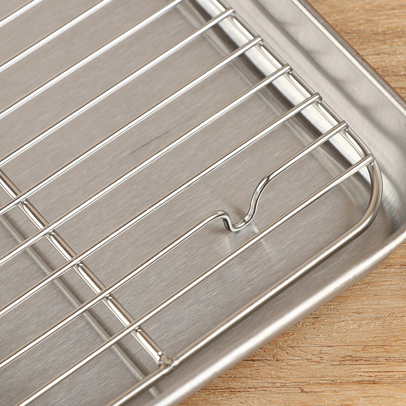 Stainless Steel Baking Pan Tray Wire Rack Cake