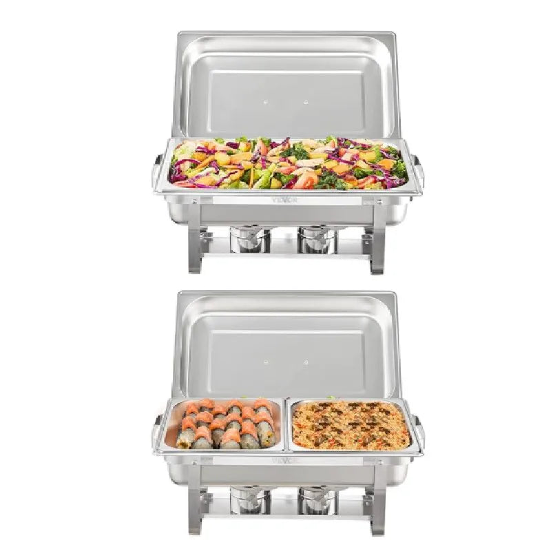 2/ Pack 8qt Chafing Dish Buffet Stainless Steel