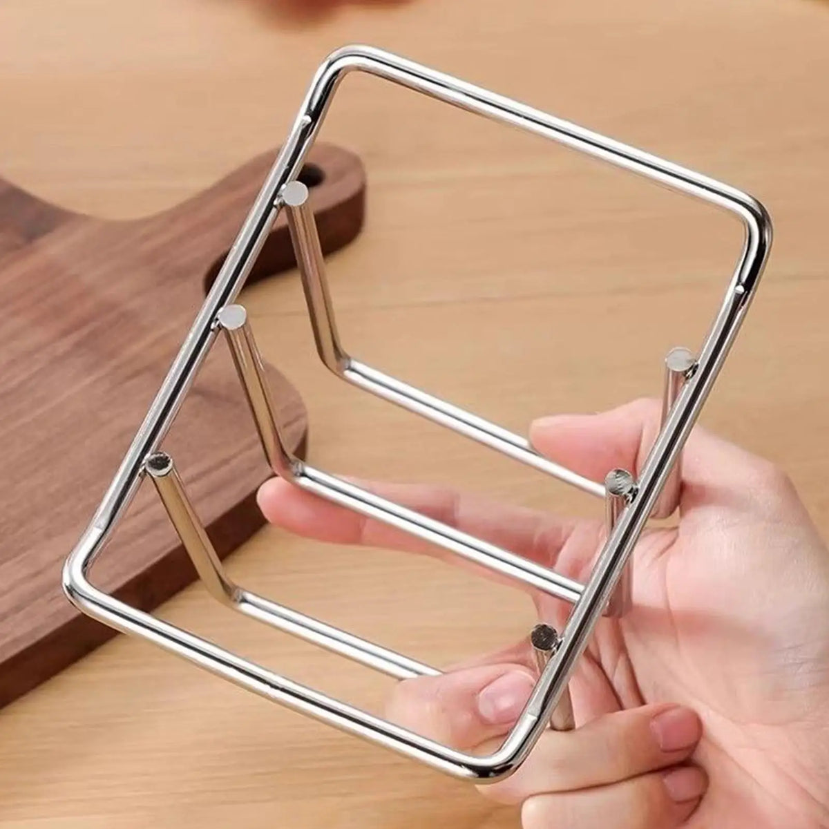 Chopping Board Rack Space-Saving Stainless Steel Pot Lid