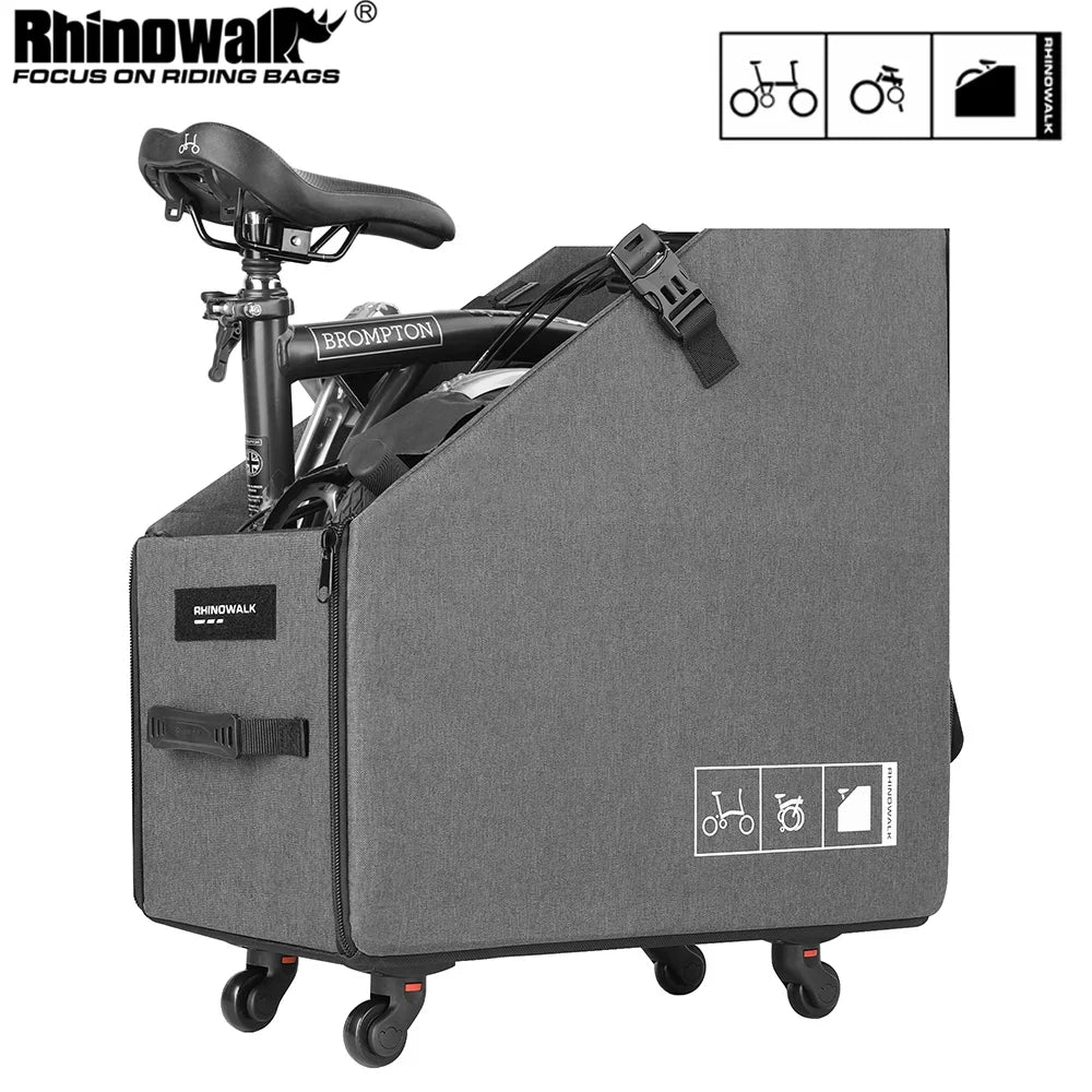 Rhinowalk Folding Bike Storage Box Quick Release Wheel