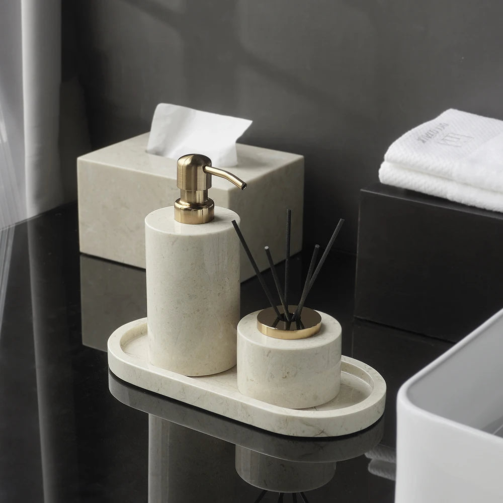 Crema Nuova Natural Marble Bathroom Elegent Soap Dish