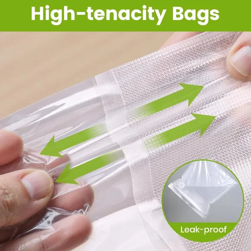 Upgraded Version Vacuum Food Storage Bag Zipper Bag