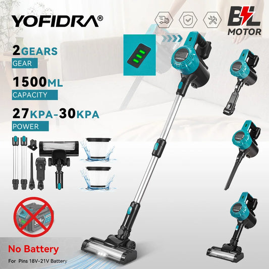Yofidra 5l Cordless Electric Vacuum Cleaner Efficient