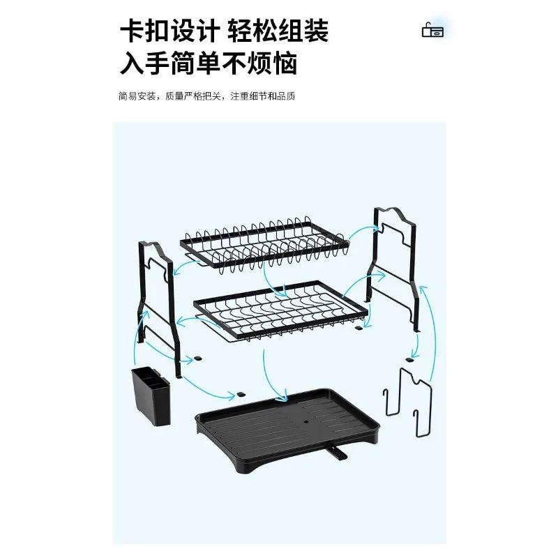 Factory Price Custom Tier Large Dish Drying Rack