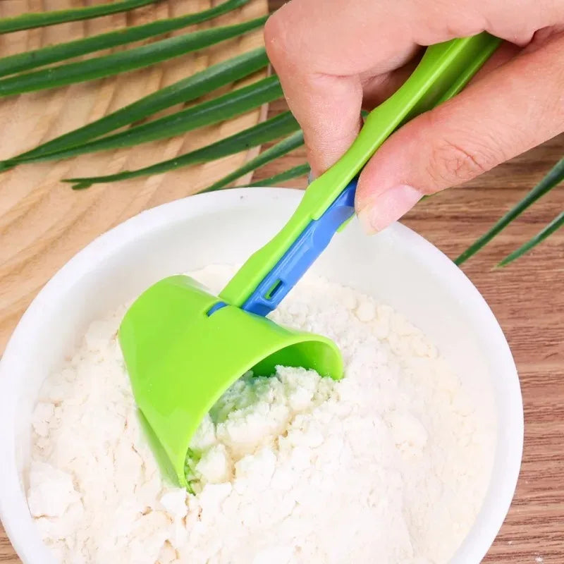 4/1pcs Creative Protein Powder Sliding Spoon Funnel Spoons