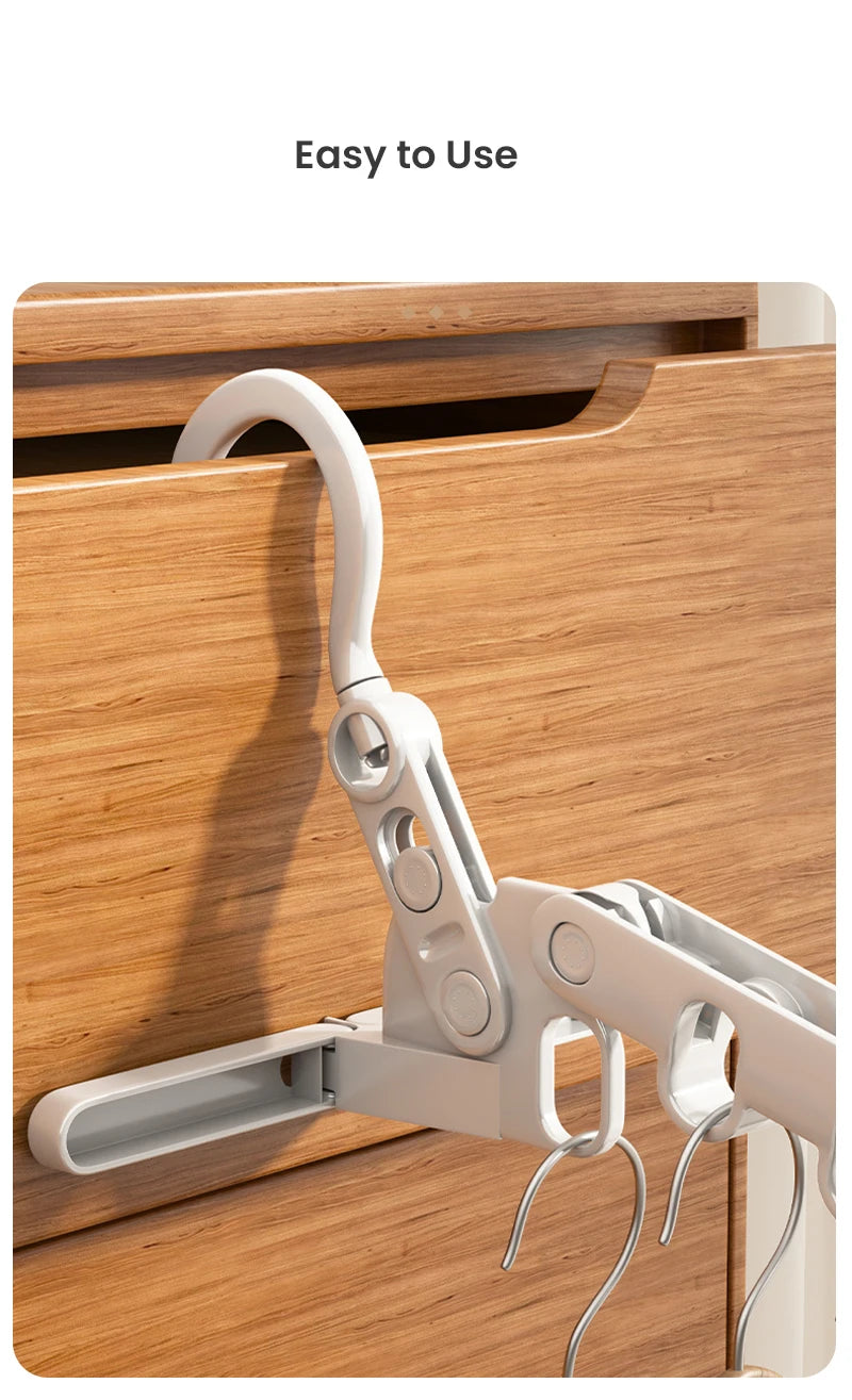 Foldable Travel Hanger Folding Clothes Drying Rack Travel