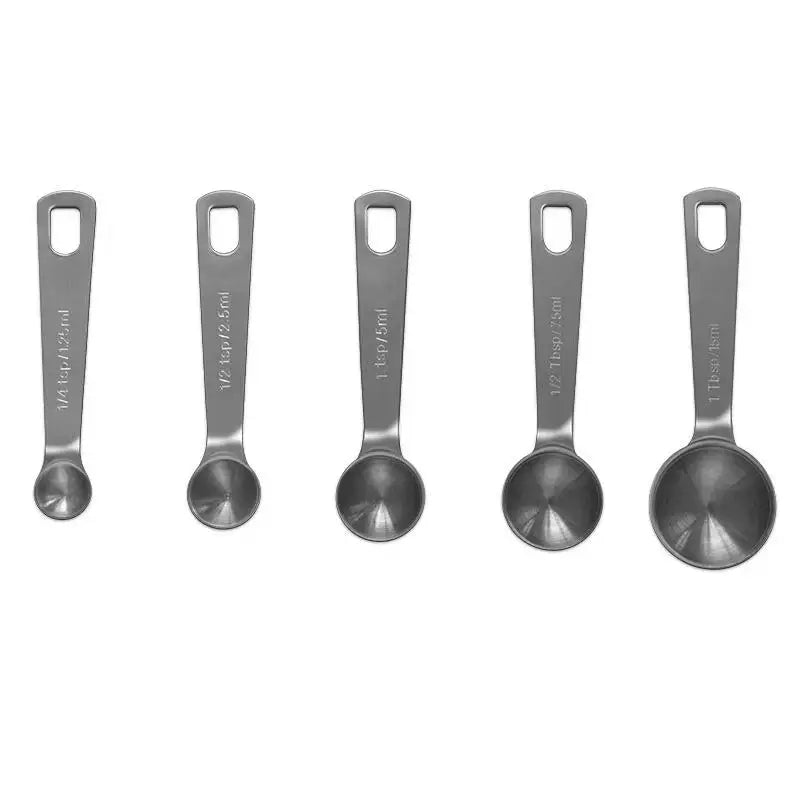 Stainless Steel Measuring Spoon 1/5/6 Scale Measuring Ruler