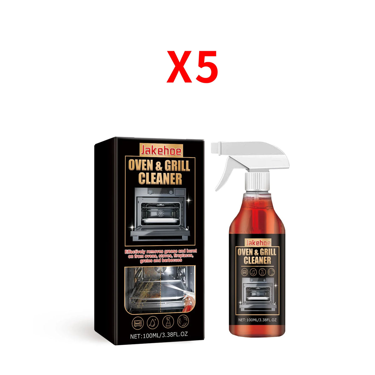 Stove Oven Foam Cleaner Quick Cleaning Inner Wall