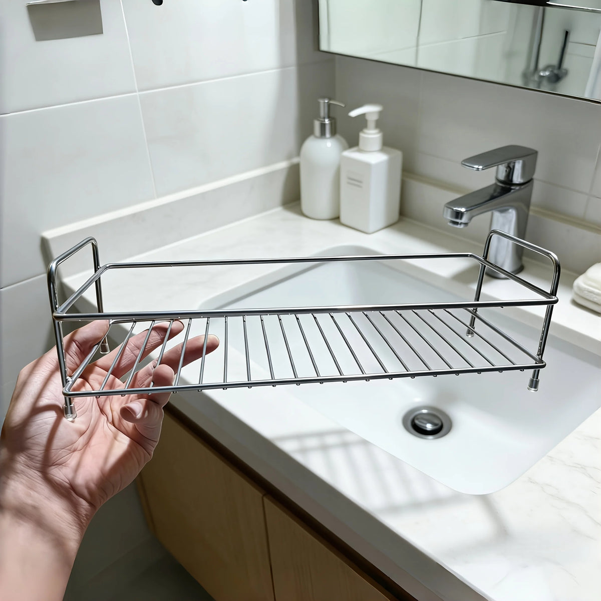Desktop Metal Countertop Organizer Rack Multi Purpose Storage