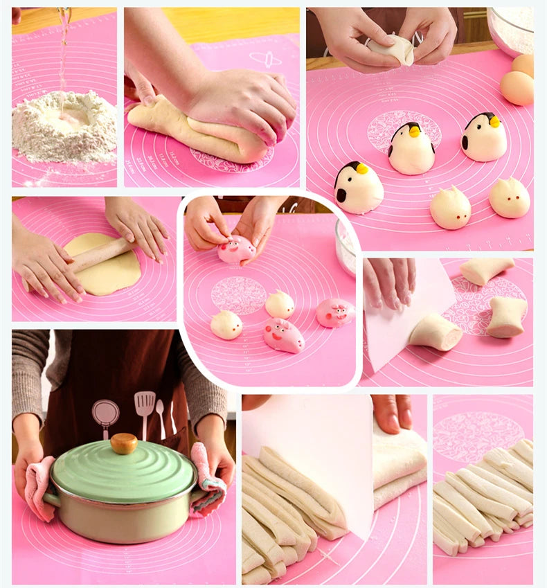 Silicone Baking Mat Kneading Dough Mats Pizza Cake