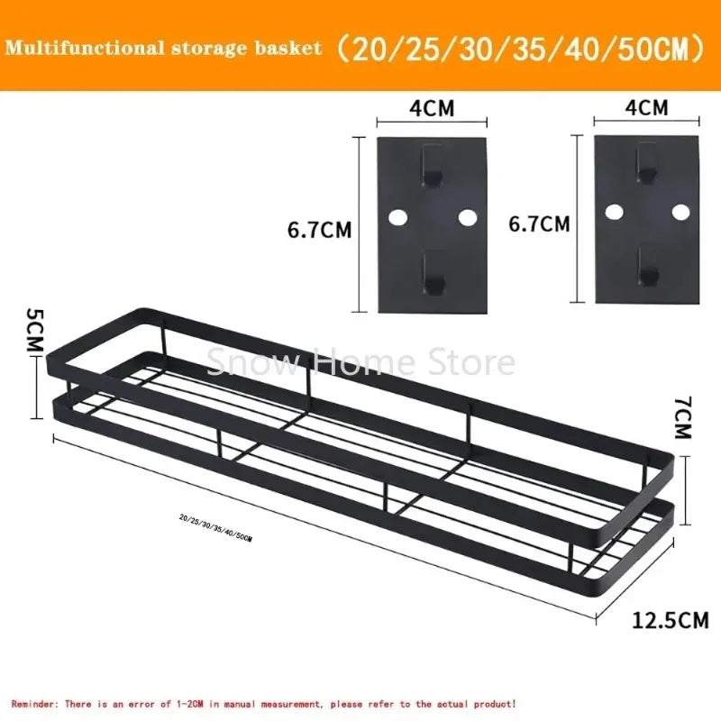 Bathroom Organizer Wall Mount Bracket Holder Wall Storage