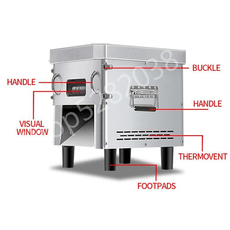 850w Fresh Meat Slicer Cube Cutter Machine Meat