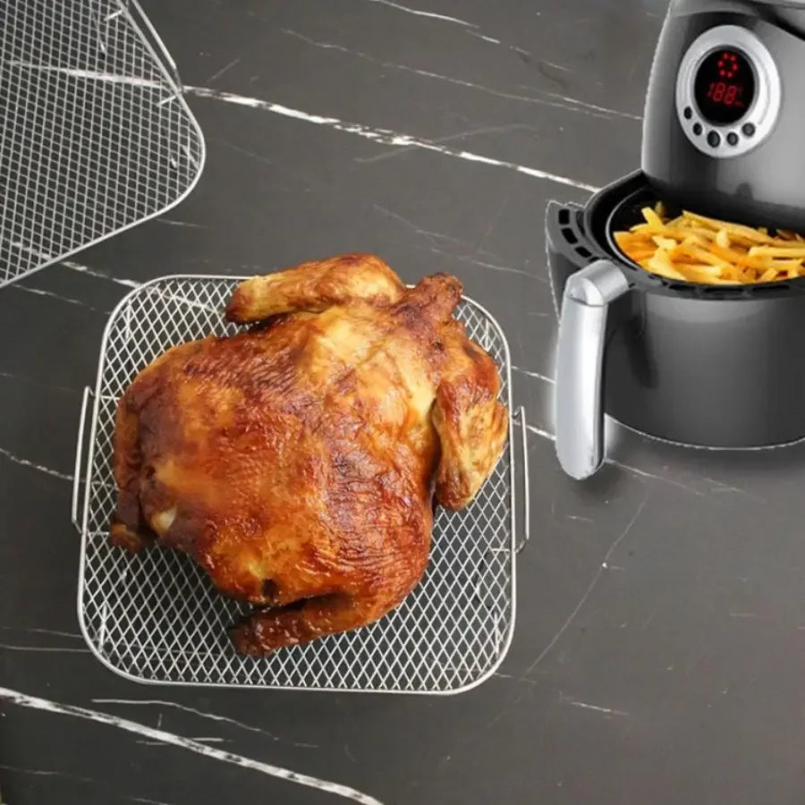 Stainless Steel Air Fryer Grill Square Air Fryer