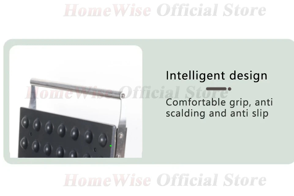 Homewise Electric Waffle Maker 1550w Nut Shaped Waffle