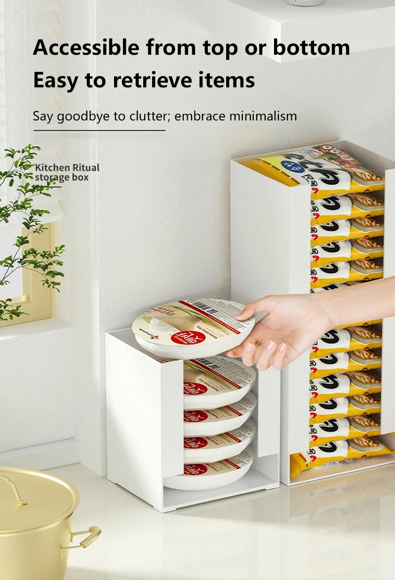 Multi Functional Instant Noodle Storage Box Organizer Ramen