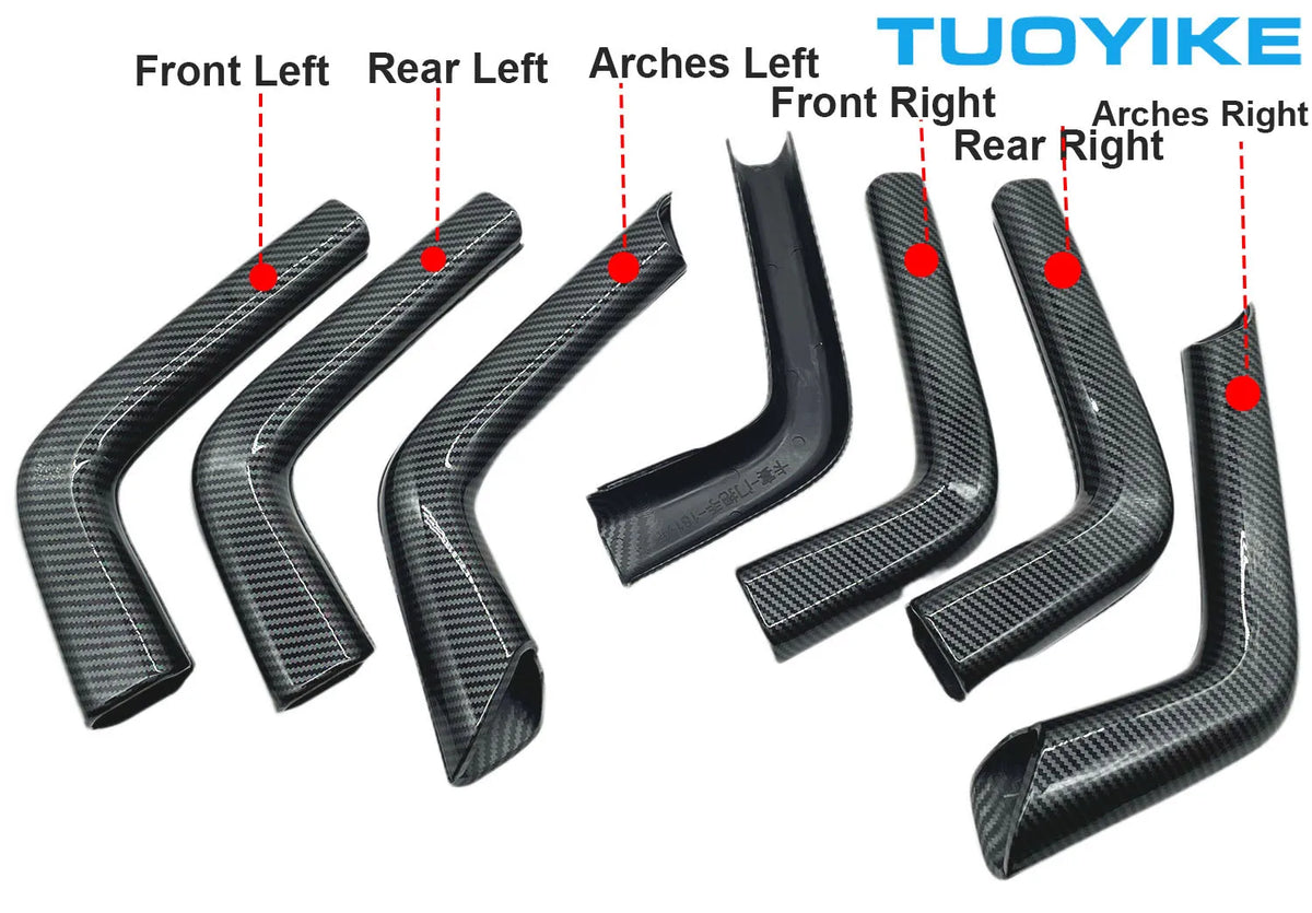 Car Abs Carbon Fiber Interior Door Pull Handle