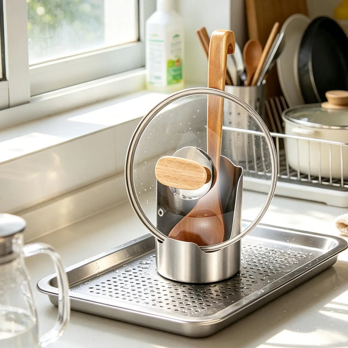 Stainless Steel Spoon Rest Heavy Duty Pot Lid
