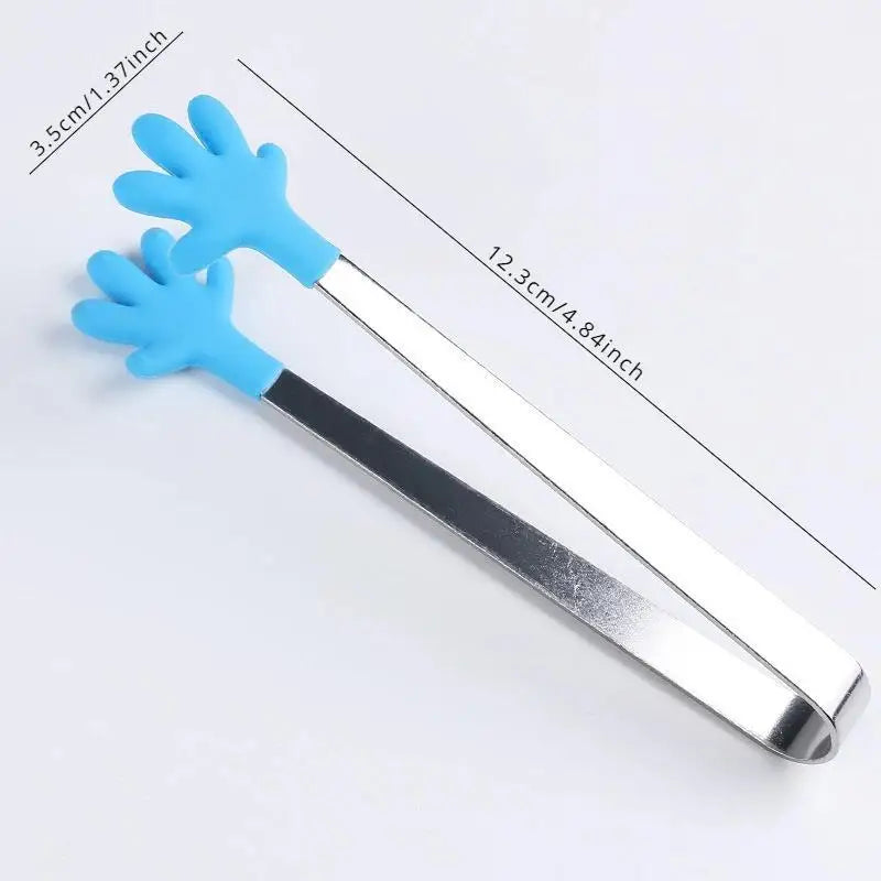 Creative Colorful Palm Stainless Steel Handle Silicone Mini