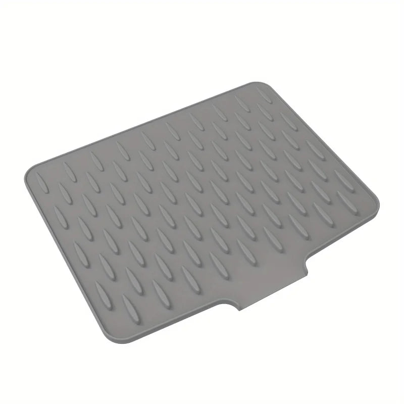 Heat Resistant Silicone Dish Drying Mat Raised Water
