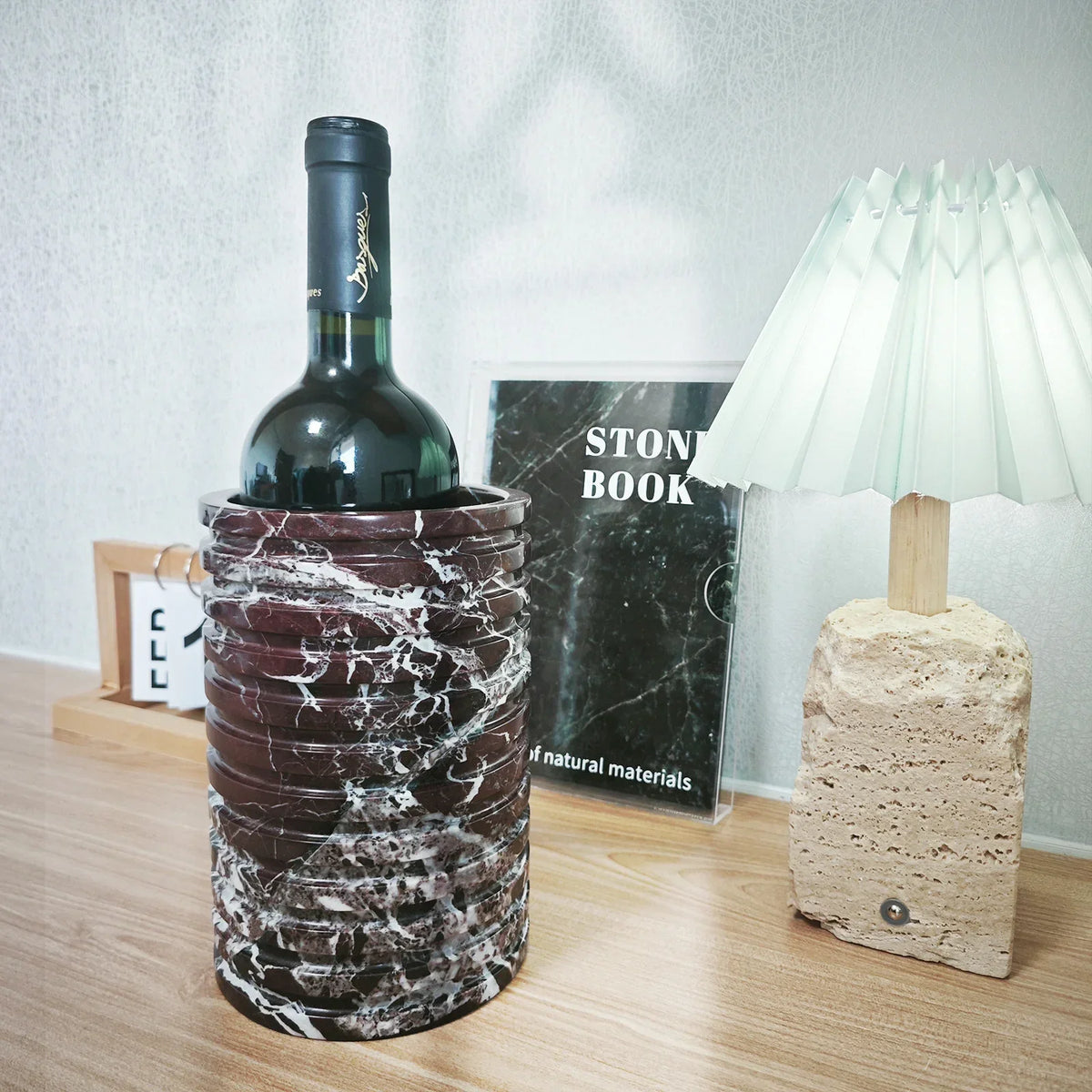 Natural Marble Wine Chiller Bucket Cooler Wine &