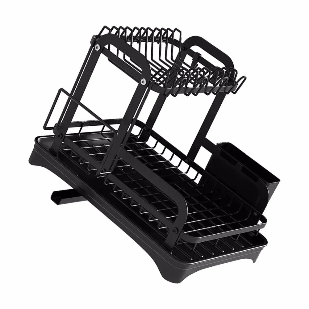 Tier Dish Bowl Drainer Storage Rack Dish Drying