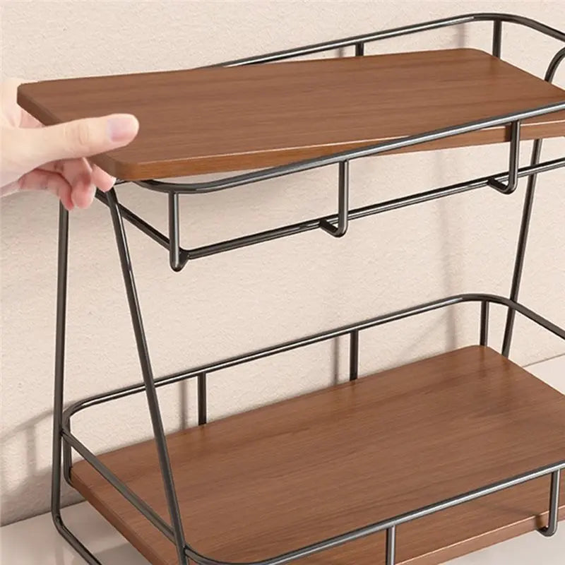 Bathroom Counter Organizer Tier Cup Riser Stand Display