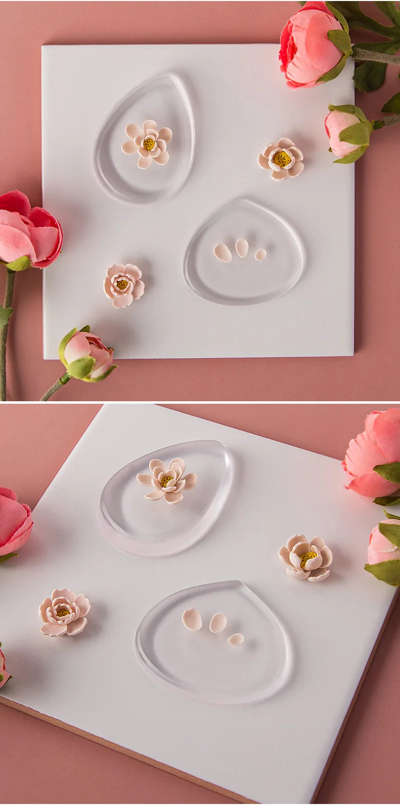 Polymer Clay Flower Petals Silicone Mat Diy Three-Dimensional
