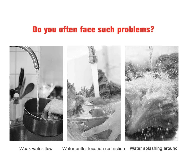 2/3 Mode Faucet 360 Degree Rotation Filter Extension