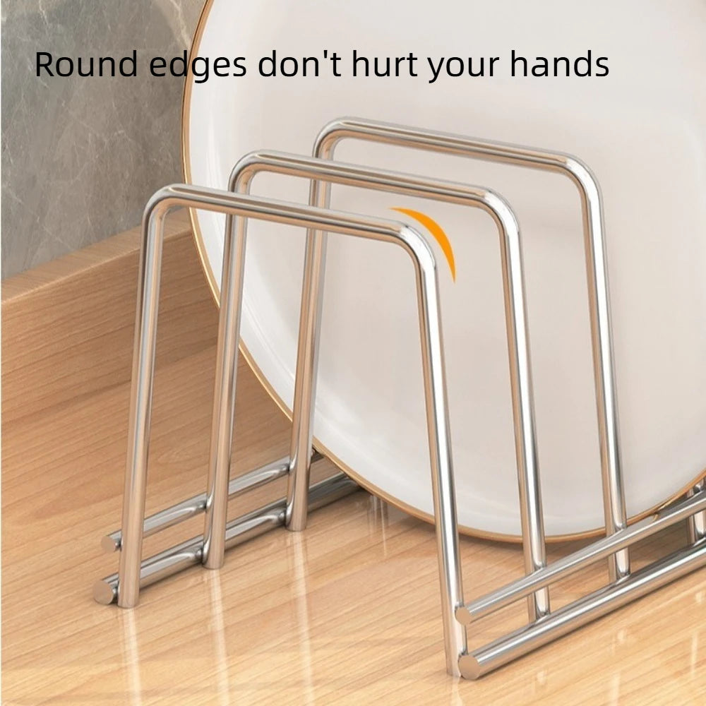 Multipurpose Dish Drying Rack Stainless Steel Rust-Proof Bowl