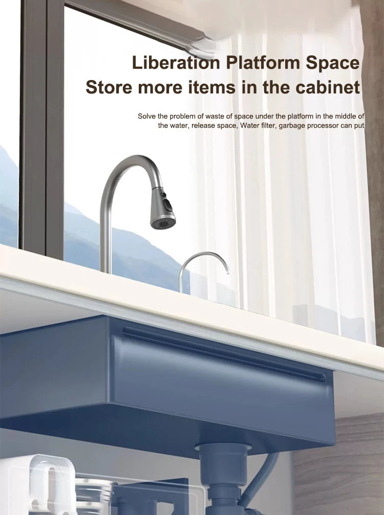 Sink Stainless Steel Waterfall Sinks Extra Large Slot