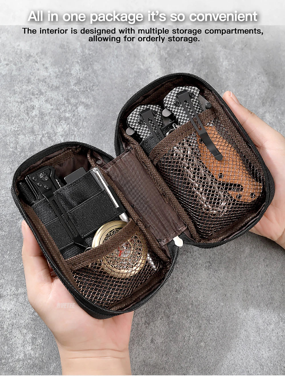 Outdoor Edc Organizer Pouch Pocket Bag Men Utility