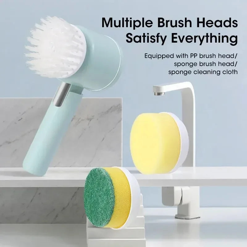 Electric Cleaning Brush Rotary Scrubber Bathroom Balcony Cleaning