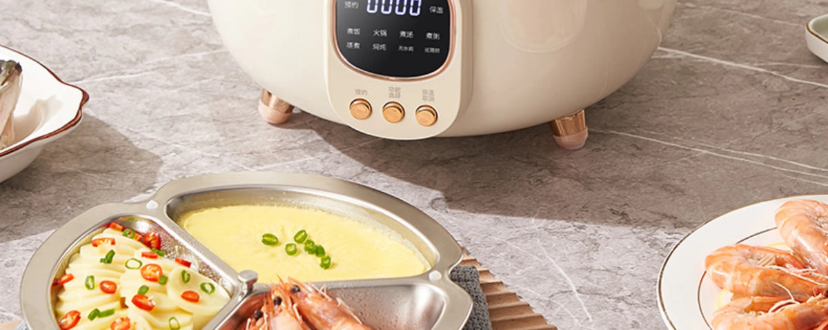 Rice Cooker Three-Compartment Inner Pot Electric Pressure Cooker