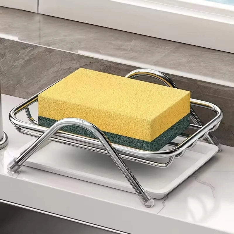 Soap Holder Detachable Drain Tray Stainless Steel Rustproof