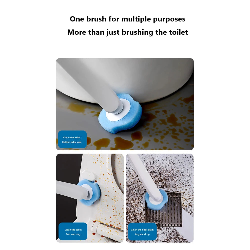 Wall-Mounted Disposable Toilet Brush Cleaner 8/16/24pcs Brush