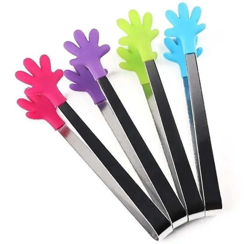 Creative Colorful Palm Stainless Steel Handle Silicone Mini