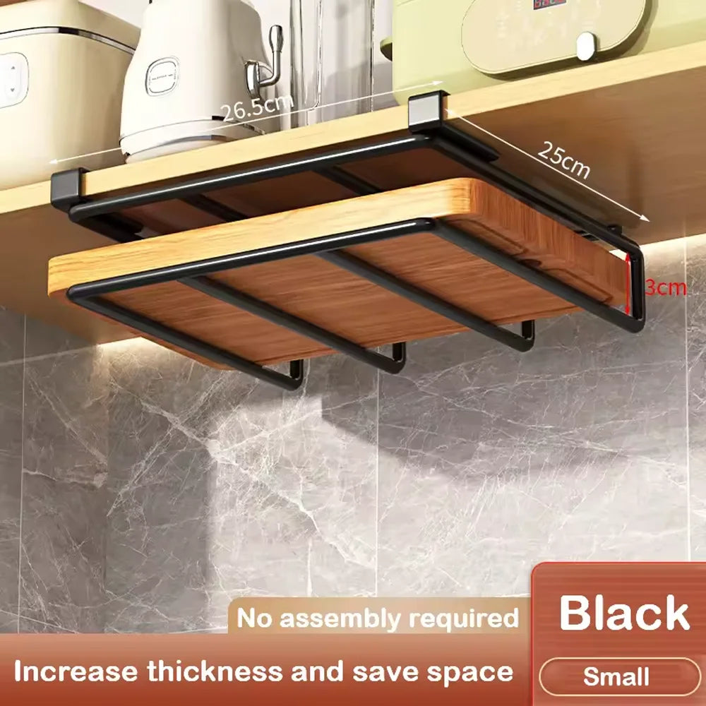 Space Saving Organizer Under Cabinet Hanging Rack Hooks