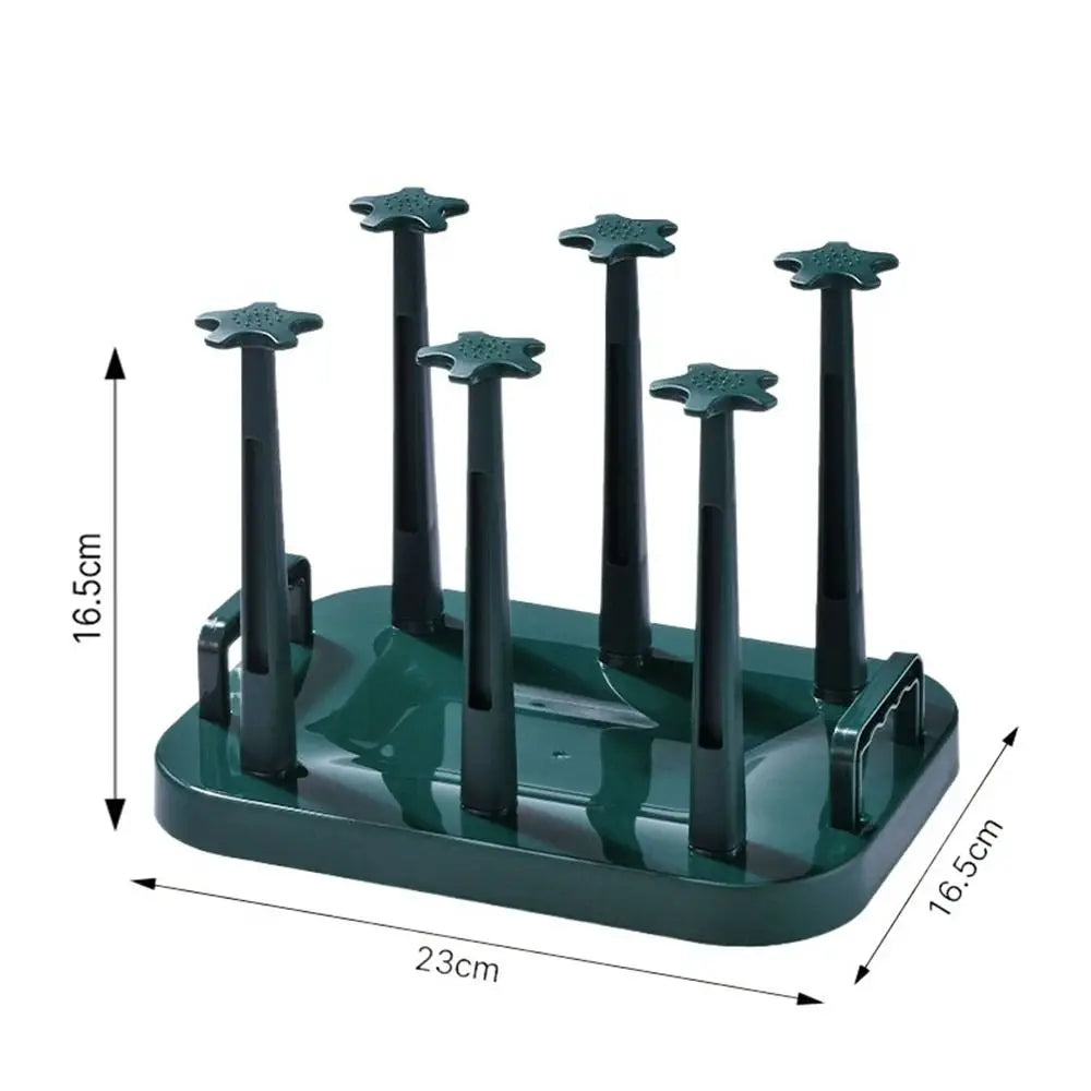 Plastic Cup Drying Rack Large Capacity Upside-Down Glass
