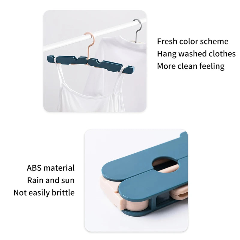 Travel Folding Hanger Mini Hangers Drying Rack Outdoor