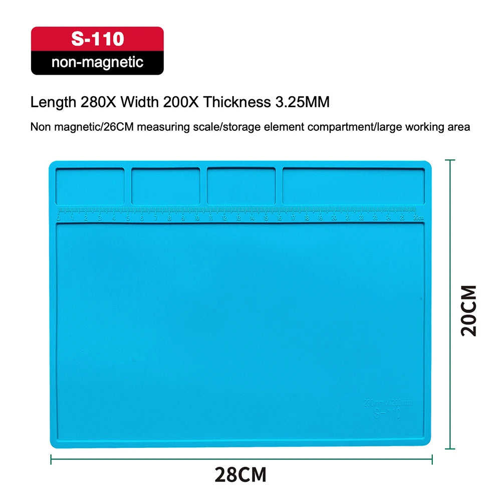 Soldering Silicone Mat Work Mat Heat Anti-Static Esd