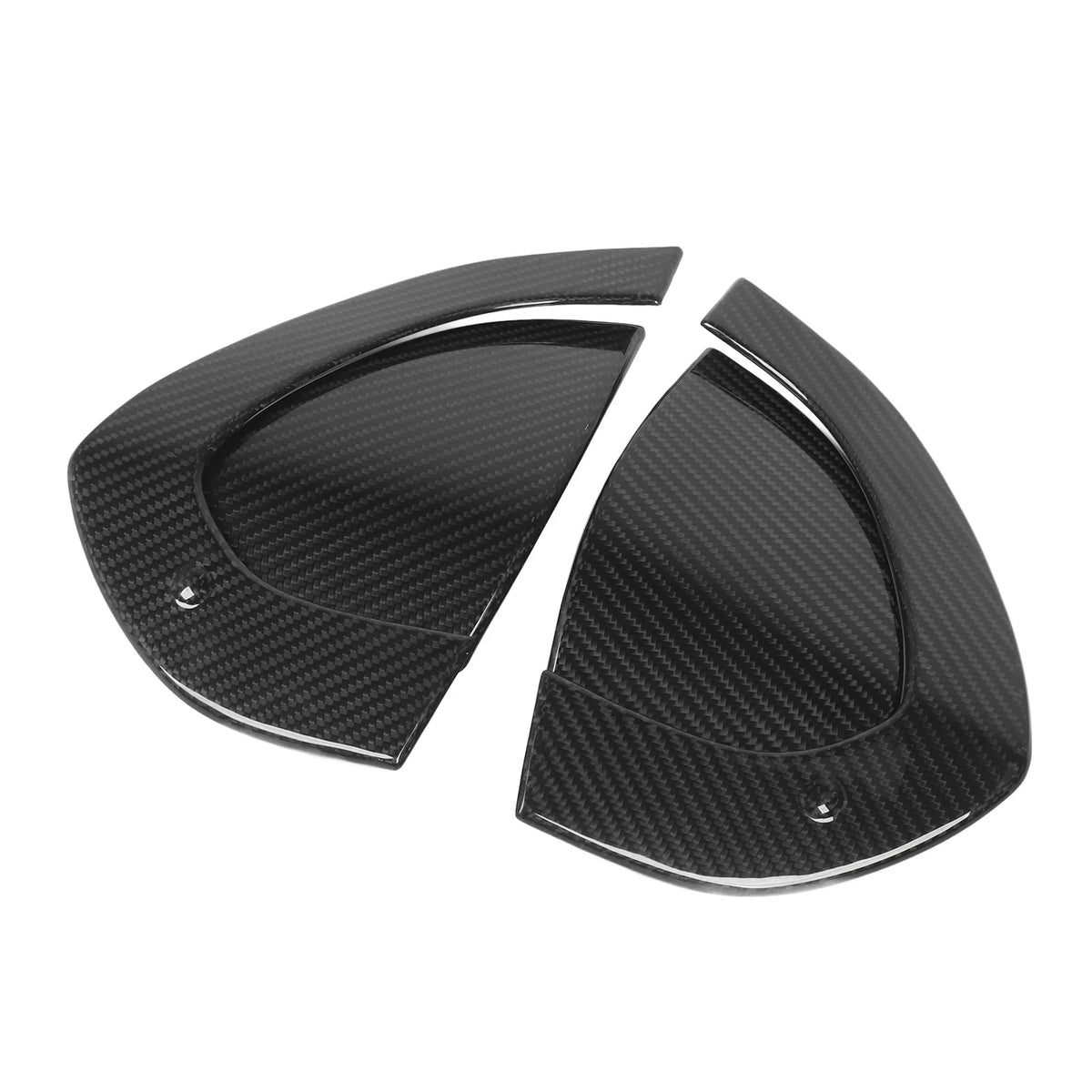 4pcs Exterior Door Handle Cover Carbon Fiber Outer
